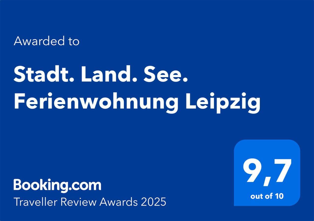 Stadt. Land. See. Ferienwohnung Leipzig Exteriör bild
